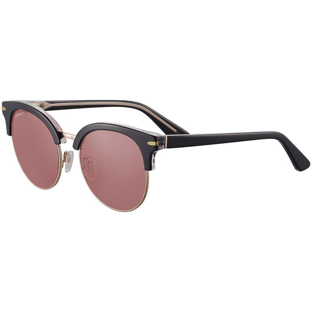 SUSAN, Shiny Black Transparent Inside Shiny Light Gold Metal-Mineral Polarized Sedona Cat 3 to 3, hi-res image number null